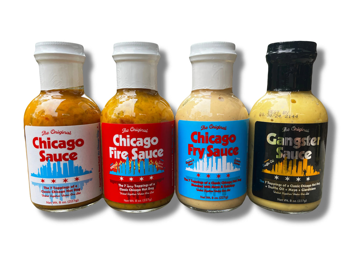 4 Pack of the chicago Sauce Collection