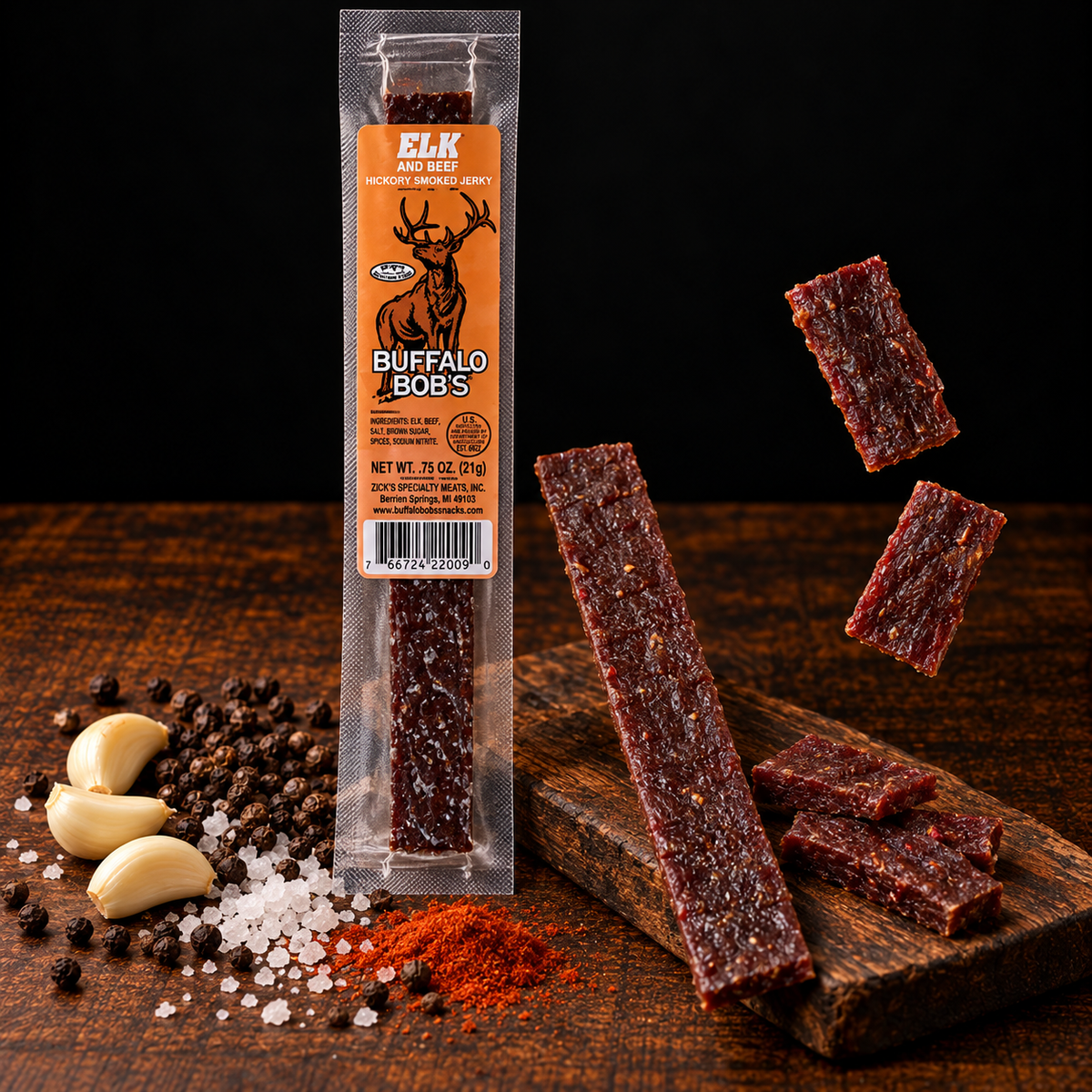 Hickory Smoked Elk Jerky