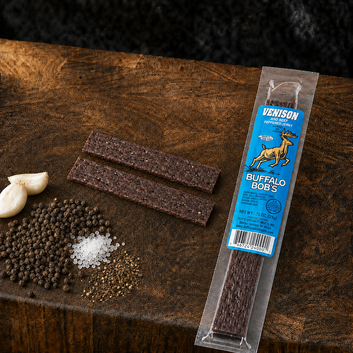 Peppered Venison Jerky
