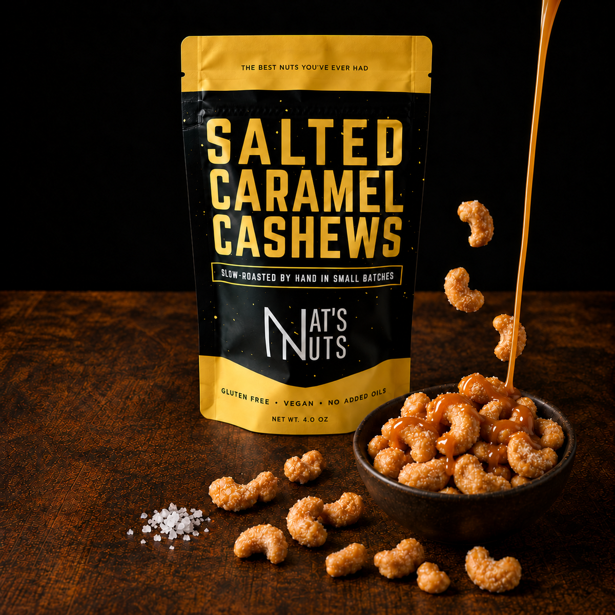 Gourmet Roasted Nuts - Salted Caramel Cashews