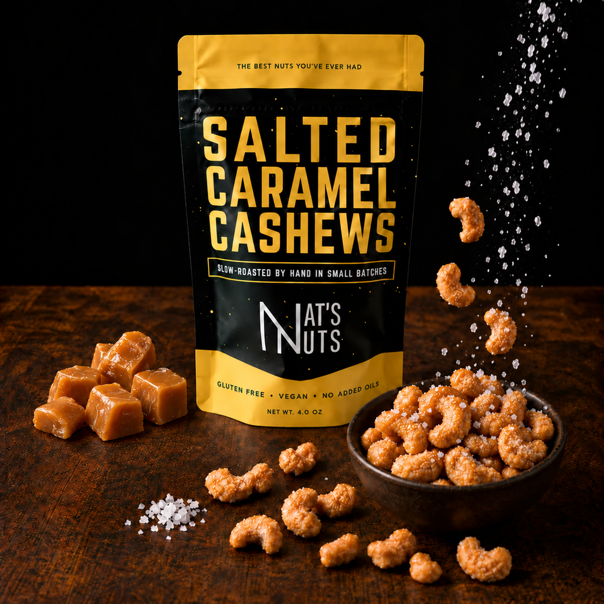 Gourmet Roasted Nuts - Salted Caramel Cashews