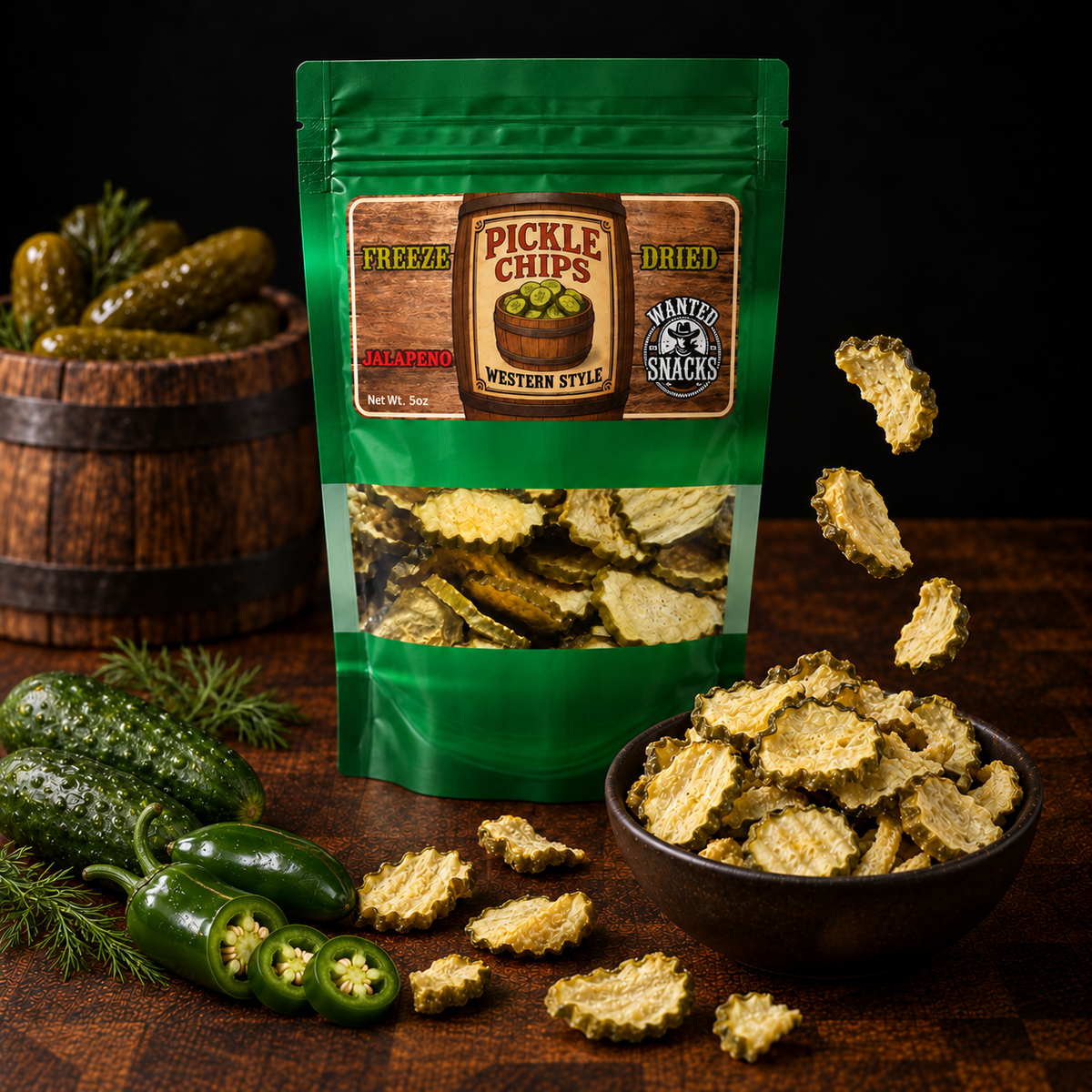 Freeze Dried Pickles - Spicy Jalapeno