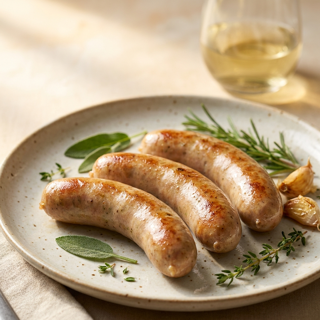 Rabbit Sausage ~ made with White Wine & Herbs
