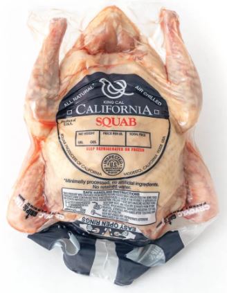 Squab Whole Oven Ready