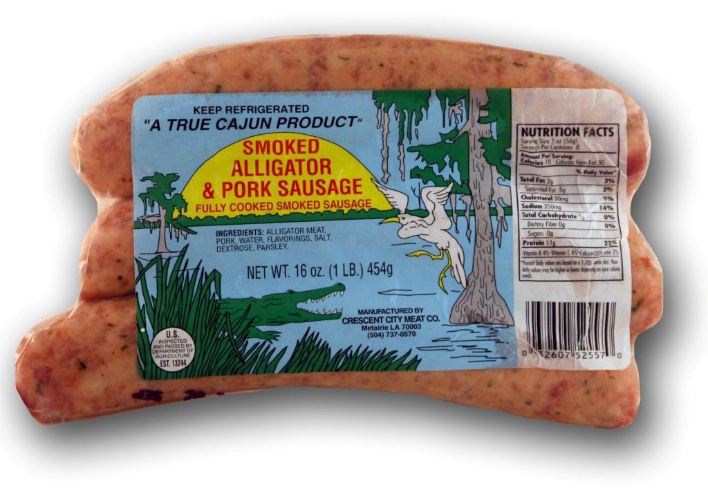 Crescent City Smoked Alligator Sausage