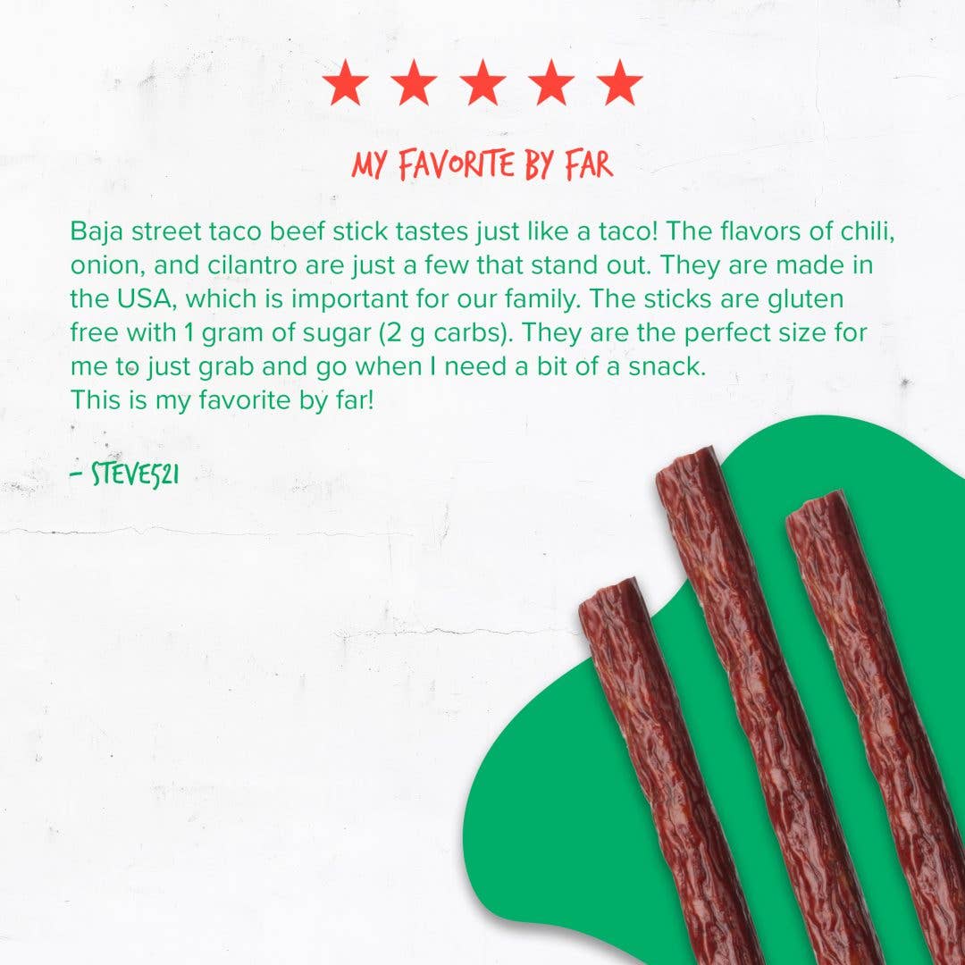 Baja Vida Beef Sticks - Street Taco