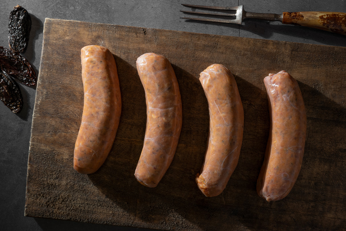Buffalo & Bacon Sausage with Chipotle Chiles