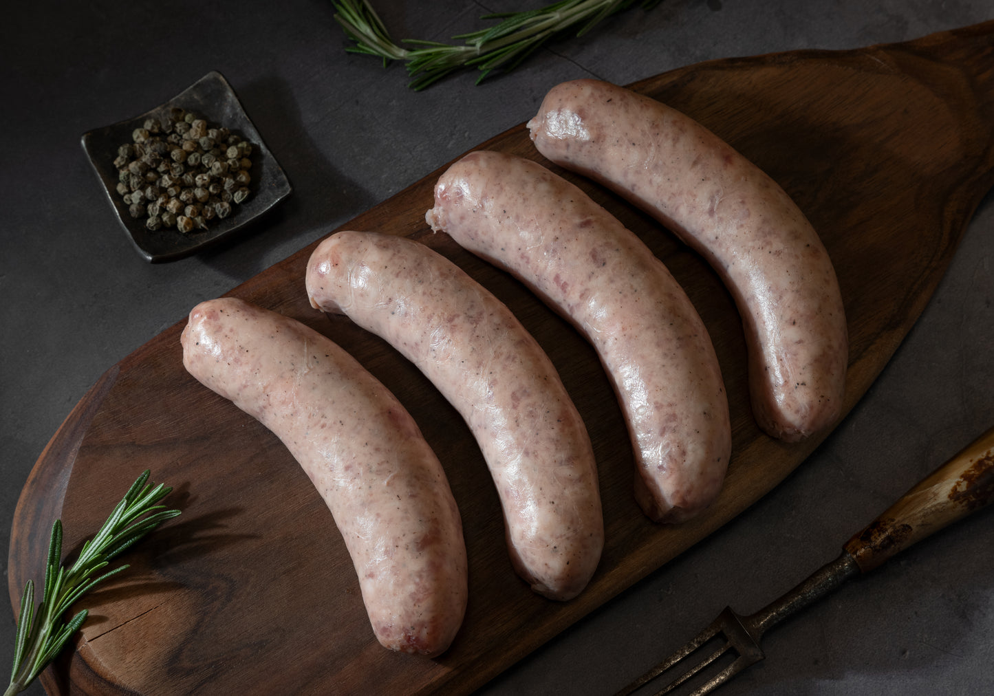 Duck Sausage w/ Foie Gras & Sauterne Wine