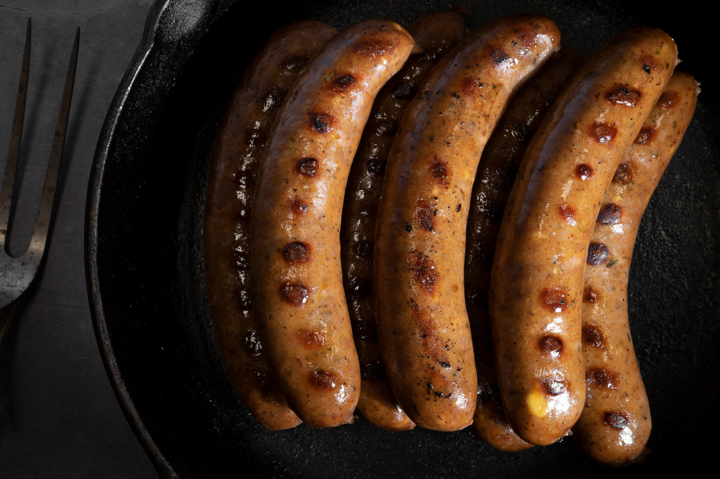 Elk Brat w/ Bacon & Cheddar Cheese