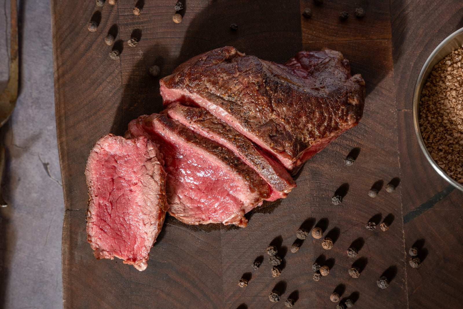 Grilled Elk Ribeye Steaks