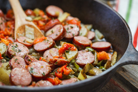 Mediterranean Chicken Sausage with Veggie Medley