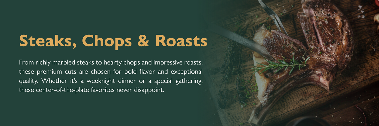 Steaks, Chops & Roasts