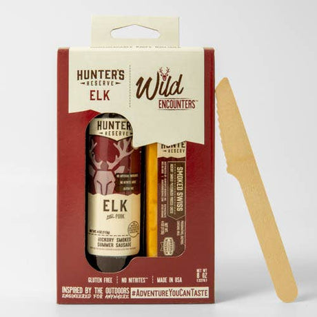 Elk Summer Salami & Smoked Swiss Cheese in a Wild Encounters Gift Box
