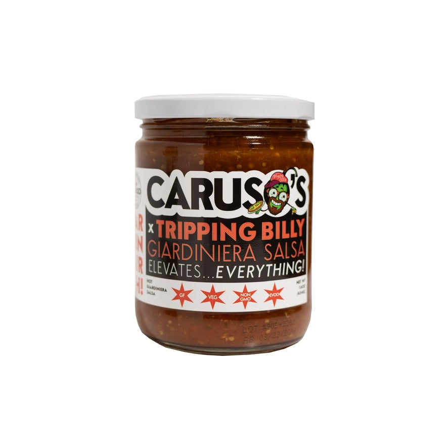 Caruso's Hot "Tripping Billy" Giardiniera Salsa