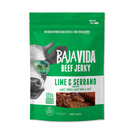 Baja Vida Beef Jerky - Lime & Serrano Pepper