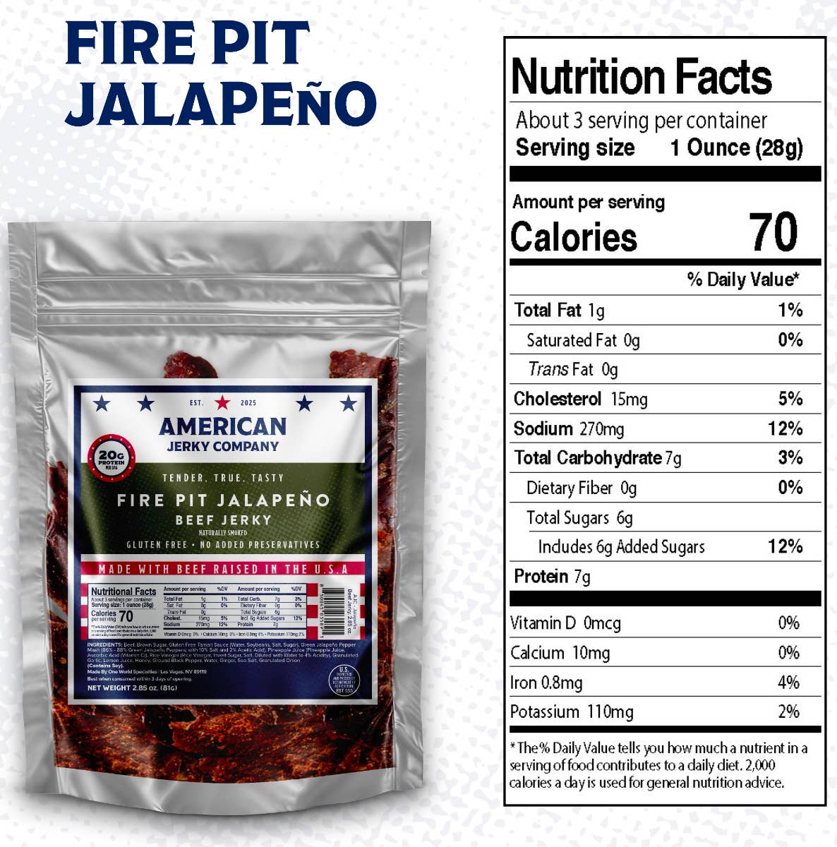 Fire Pit Jalapeño Beef Jerky