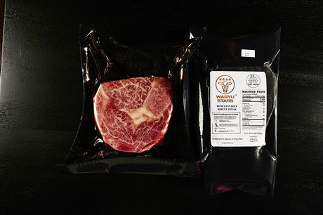 Wagyu Beef Miyazaki A5 Ribeye steak, 8oz.