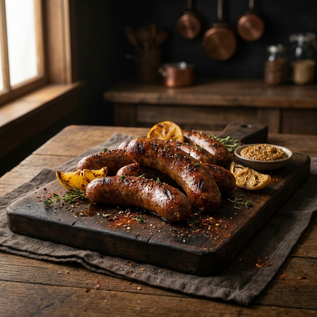 Alligator Sausage ~ made with Smoked Pork & Cajun Spices