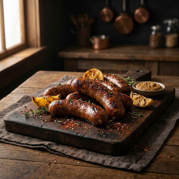 Alligator Sausage ~ made with Smoked Pork & Cajun Spices