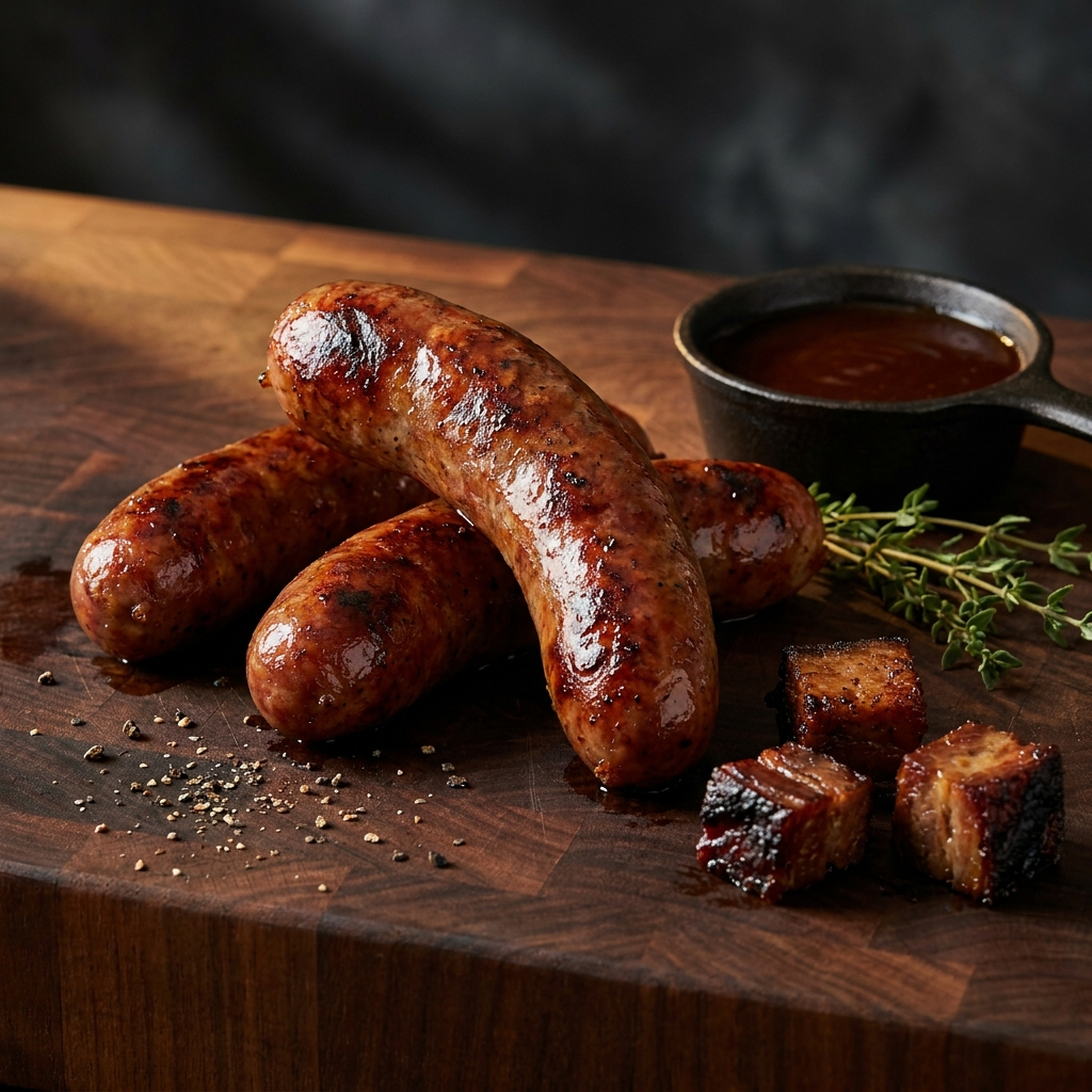 Beef Brisket & Pork Sausage ~ Burnt End Smokey BBQ Flavors