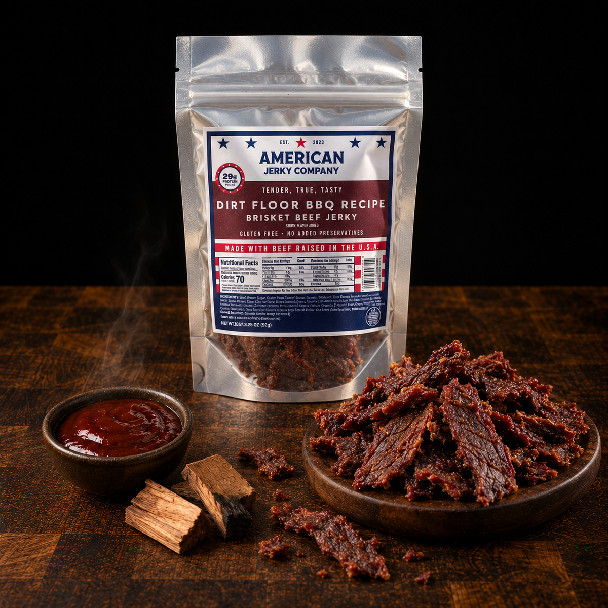 Dirt Floor BBQ Brisket Jerky