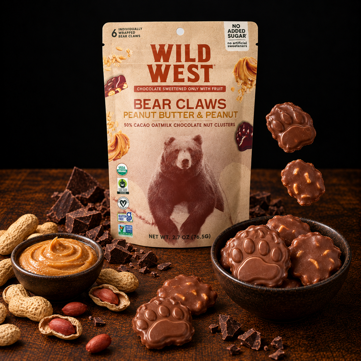 Peanut Butter Peanut Bear Claws
