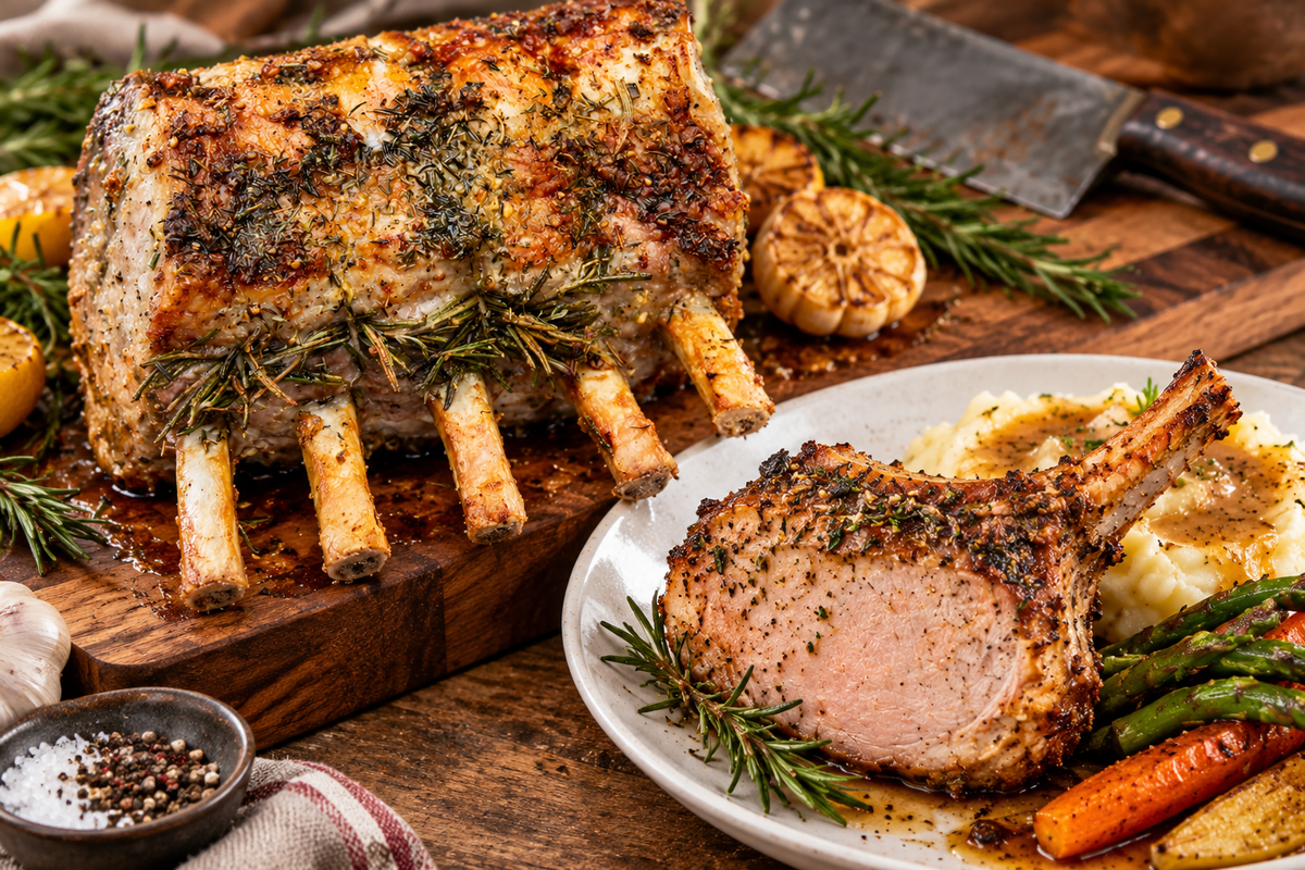 Duroc Pork Bone-in 5-Rib Roast