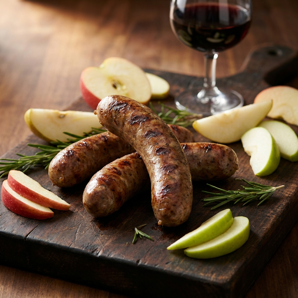 Elk Sausage ~ made with Smokey Bacon and Cheddar Cheese