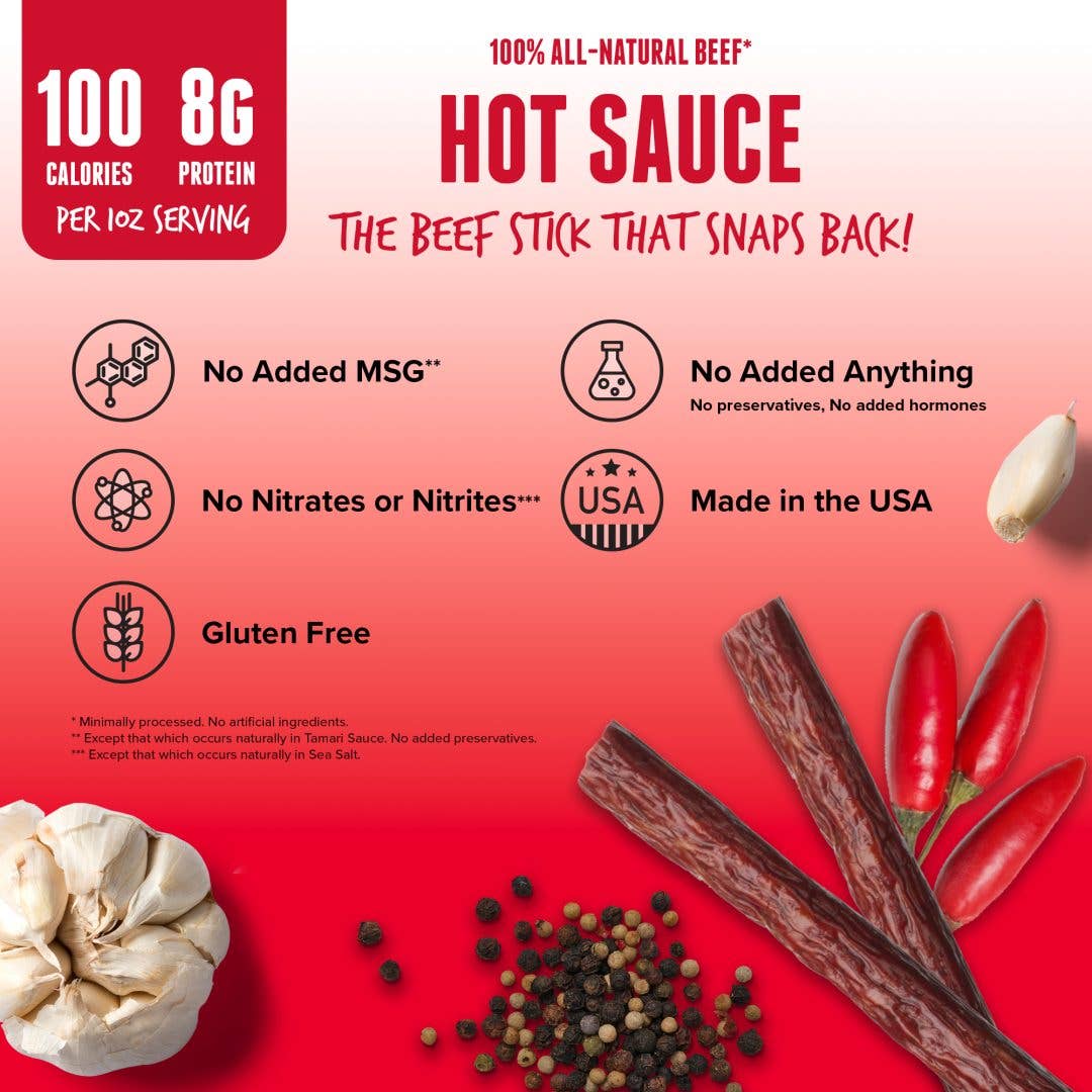 Baja Vida Beef Sticks - Hot Sauce