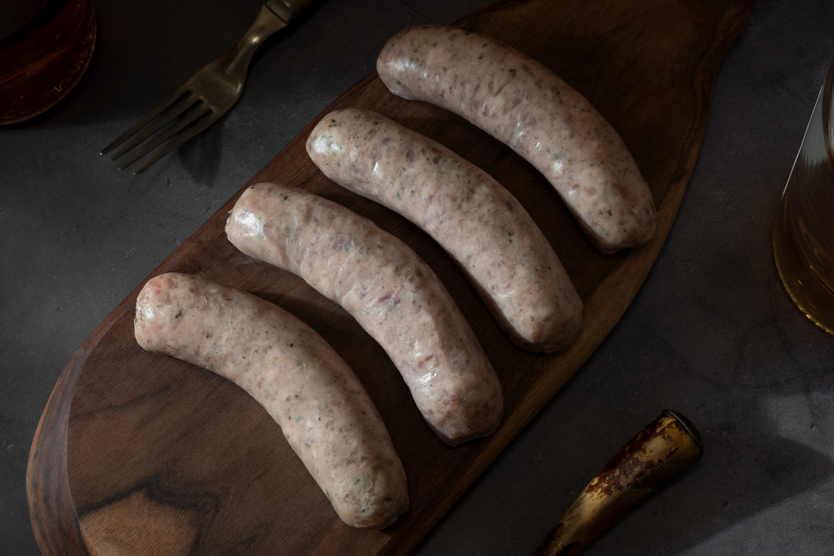 Pheasant & Bacon Sausage with cognac | 4 / 3 oz. links