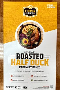 Duck Half, Fully Cooked, Roasted